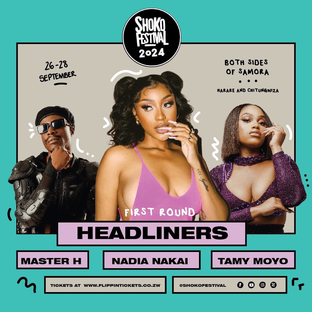 Nadia Nakai, Master H and Tamy Moyo to headline Shoko Festival 2024